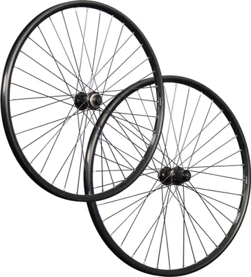 Produktbild von 26 Zoll Laufradsatz Set Felge geöst DT Swiss Shimano Deore M5100 Disc schwarz