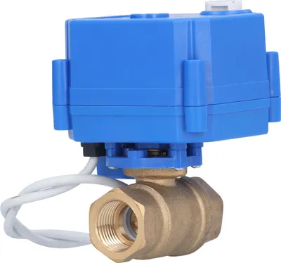 Obrázek produktu pro Elektrický kulový ventil, závit BSP, mosaz, motorizovaný, Mini DN15 1/2 palce, 12 V DC, 3vodičové připojovací příslušenství