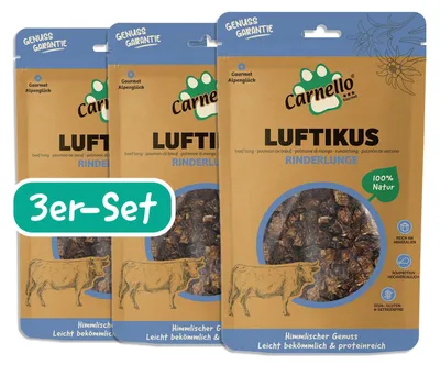 Hundeleckerli getreidefrei, 3 x 100 g, wiederverschließbar