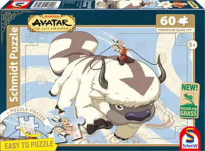 Image de 60 pièces Schmidt Spiele Kinder Puzzle Avatar, Appa et Aang 56553
