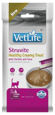 Obrázek produktu pro Farmina Vet Life Struvite Creamy Treat 60g Krémová pochoutka s kuřecím masem a tuňákem pro kočky