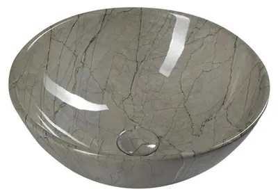 Productafbeelding van Sapho DALMA keramische wastafel, diameter 42 cm, grijs