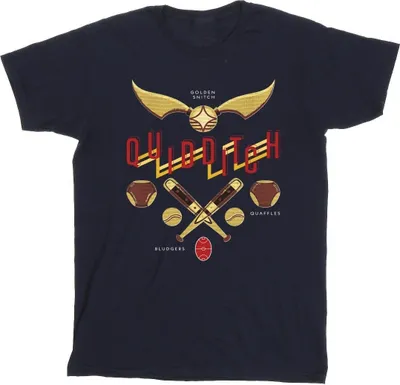 Produktbild von Harry Potter - "Quidditch Golden Snitch" T-Shirt für Herren BI31127 (XL) (Marineblau)