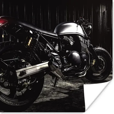 Produktbild von MuchoWow® Poster Schönes Bild eines schönen Motorrads 100x100 cm - Babyzimmer