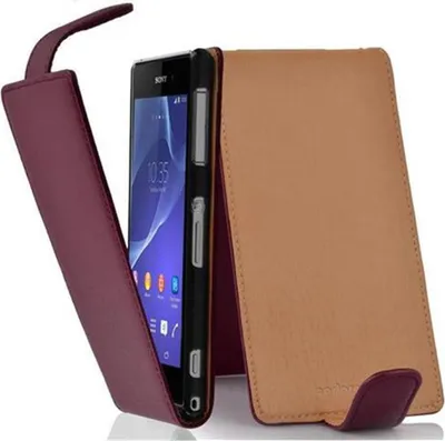 Obrázek produktu pro Cadorabo Ochranné pouzdro pro Sony Xperia Z2 Purple Flip Case Cover Leatherette Case