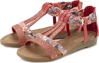 Produktbild von LASCANA Sandale Sommerschuh, Sandalette, offener Schuh, rot Größe 37