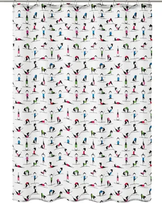 Produktbild von Kleine Wolke Duschvorhang Textil YOGI Multicolor 180 x 200 cm
