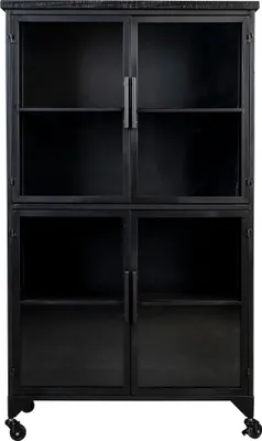 Produktbild von Housecraft Living Ferre Kast auf Rollen Hoch Holz/Metall Schwarz