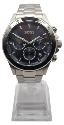 Produktbild von ChronoMeister Armbanduhr Boss Hero Chronograph 1513755 Herrenuhr Edelstahl Silber Neu