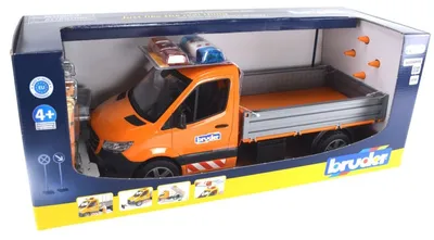 Productafbeelding van MB Sprinter gemeentewagen met licht- en geluidsmodule (oranje, inclusief chauffeur en accessoires)