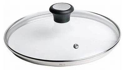 Zdjęcie produktu dla Tefal 28097612, Okrągły, Czarny, Stal nierdzewna, Przezroczysty, Szkło, Plastik, Czarny, 26 cm
