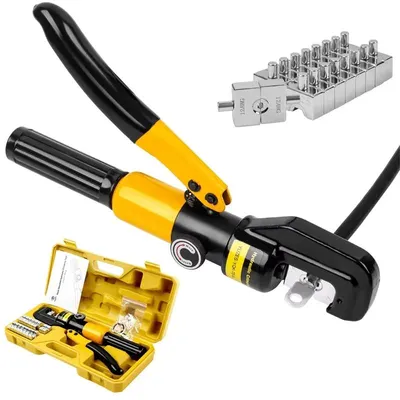 Produktbild von Hydraulische Kabelschuh-Crimpzange - YQK-70 - Handgerät - Manuell - 9 Pressbacken - 4–70 mm² - 100 kN