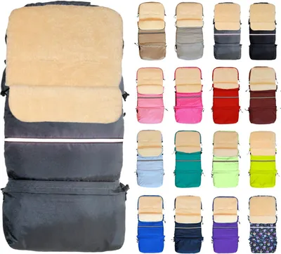 Produktbild von Baby-Joy Fußsack FINN XXL -110cm- Kinderwagen Winterfußsack Thermofußsack Buggy Winter Universal Winterfußsack für Kinderwagen und Buggy - Farbe: 02 Graphit