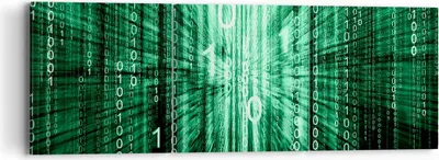 Produktbild von Bild auf Leinwand - Leinwandbild - Abstrakt zusammenfassungszahlen - 90x30cm - Wand Bild - Wanddeko - Leinwanddruck - Bilder - Kunstdruck - Wanddekoration - Leinwand bilder - Wandkunst - CA90x30-2290