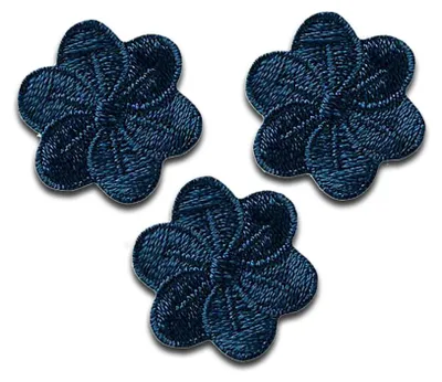 Obrázek produktu pro Květiny 3 kusy květiny rostlina - záplata, nažehlovačka, nažehlovačka, nášivka, záplata, k nažehlení, velikost: 2,2 x 2,2 cm