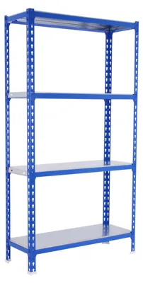 Image de Etagère Légère Sans Vis Simonclick Plus 4/300 1500 Bleu/galva Bleu/galva 1500x1000x300 - Simonrack