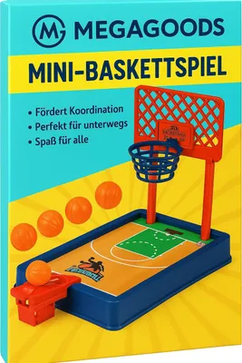 Produktbild von Mini-Basketballspiel Tischgerät tragbar Büro Reise Indoor Spaß DE.