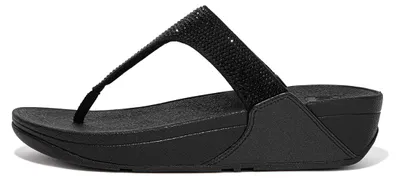 Productafbeelding van FitFlop Lulu Toepost Slippers - Hotfix ZWART 42