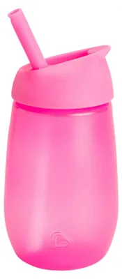 Produktbild von Munchkin Simple Clean Kleinkindbecher | Baby- & Kleinkind-Sippy-Becher mit Strohhalm | -frei | Spill- und auslaufsicher | Aus Silikon | 10oz/296ml