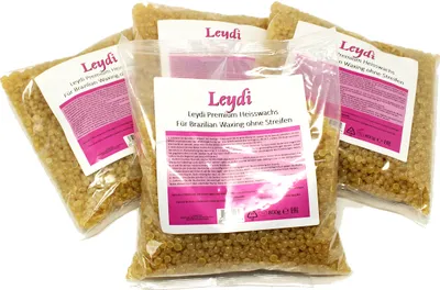 Produktbild von 4x Leydi Heisswachs Filmwax Perlen 800g