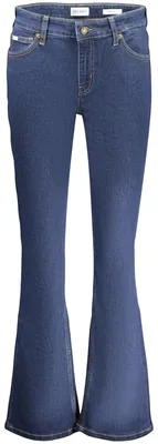 Produktbild von Bootcut Damen Jeans Blau - 5 Taschen, Knopf & Reißverschluss