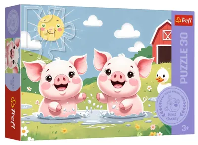 Produktbild von Puzzle 30 Teile Treflik Familie Landleben Tiere Kinder 3+ Spielzeug