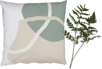 Produktbild von MuchoWow® Zierkissen Sofakissen Wohnzimmer Dekokissen 40x40 cm Minimalismus - Pastell - Gestaltung - Foto Kissen - Schlafzimmer Dekoration