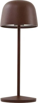 Produktbild von Lindby LED-Akku-Tischleuchte Arietty, braun, dimmbar, IP65