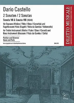 Produktbild von 2 Sonaten (Nr.7 und Nr.8) fürMelodieinstrument, Bassinstrument und Bc