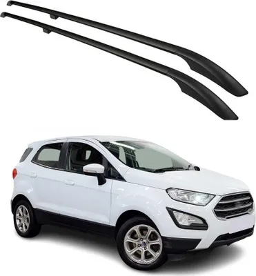 Image de Barres de toit longitudinales pour Ford Ecosport 2017-2024 Aluminium Noir 2Pcs