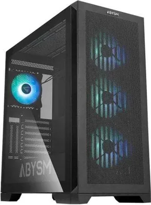 Zdjęcie produktu dla ABYSM Danube Mura BX300 Black ARGB, Tower, PC, Czarny, ATX, EATX, ITX, micro ATX, ABS, Metal, Gaming