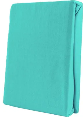 Produktbild von Spannbettlaken Jersey 140-160x200 Petrol 100% Baumwolle Rundumgummi