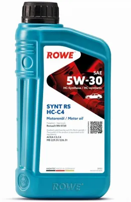 Produktbild von Rowe Hightec Synt RS SAE 5W-30 HC-C4 Motoröl, 1l