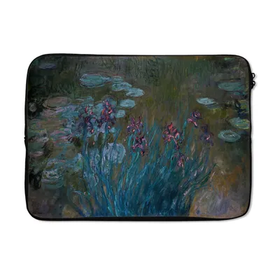Produktbild von MuchoWow® Laptop Hülle 13 Zoll Schwertlilien und Seerosen - Gemälde von Claude Monet Laptoptasche - Laptophülle - Sleeve - Rundumschutz