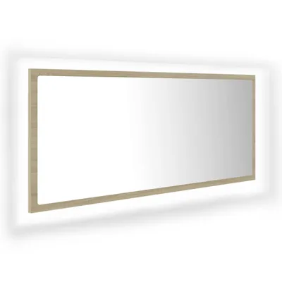 Obrázek produktu pro vidaXL LED koupelnové zrcadlo Sonoma Oak 100x8,5x37 cm Akryl
