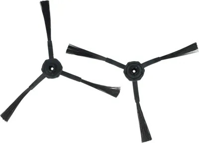 Produktbild von vhbw 2x Seitenbürste kompatibel mit Ecovacs Deebot KK8, X580, X600, CR120, X500 Saugroboter - Reinigungsbürsten Set, schwarz