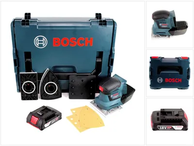 Image de Ponceuse vibrante sans fil Bosch GSS 18V-10 18 V + 1 batterie 2,0 Ah + L-Boxx - sans chargeur