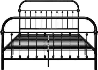 Produktbild von "2026 Aktion"Bettgestell - CLORIS - Doppelbett - Robust und langlebig - Schwarz Metall 160×200 cm - Einfache Montage -  - DEMöbel5113977