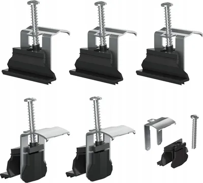Immagine prodotto di VBChome Set da 6 pezzi di clip di fissaggio per lavelli da cucina Supporto per lavello in granito Installazione Lavelli da cucina sospesi sotto piano