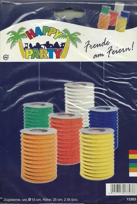 Produktbild von Zuglaternen uni 6 Farben sortiert 2Stk.