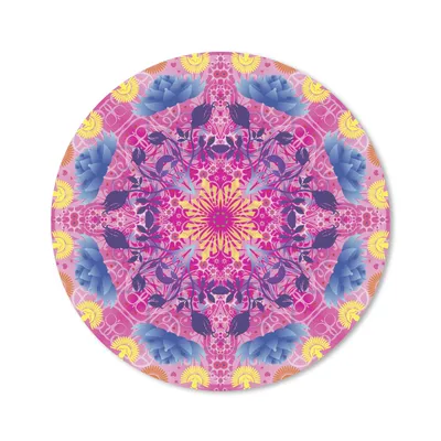 Produktbild von MuchoWow® Mauspad Mousepad Mandala bunt 40x40 cm - Mousepads - Maus Mat - Pad - Mausunterlage - Schreibtisch Accessoires