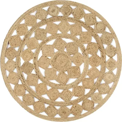 Produktbild von Teppich Handgefertigt Jute Geflochten 120 cm