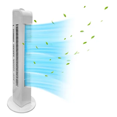 Produktbild von JUNG Turmventilator TVE21 Ventilator 76cm Turmventilator Ventilatoren, 75° Oszillation, Standventilator, 50W Turmlüfter, bis 40m² leise, Ventilatoren