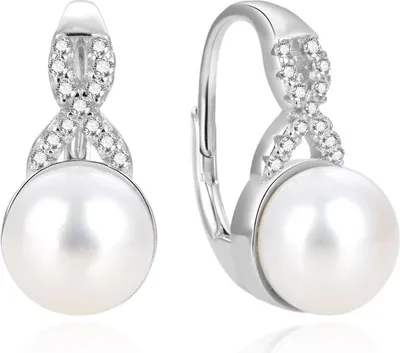 Immagine prodotto di Orecchini in argento con perle autentiche AGUC870PL