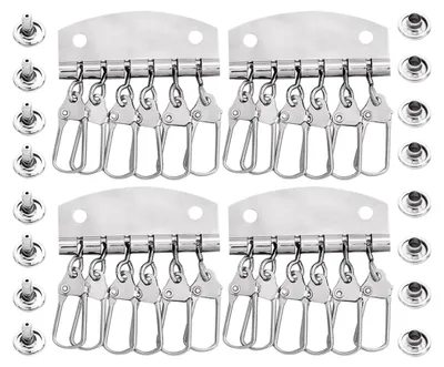 Produktbild von Schlüsselhalter aus Metall mit 4–6 Haken, 4 Stück