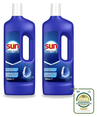 Produktbild von 2 x Sun Klarspüler für Geschirrspülmaschinen - 750 ml - Vorratspackung - 2 Stücke