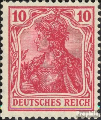 Produktbild von Briefmarken Deutsches Reich 1915 Mi 86II Kriegsdruck mit Falz Germania