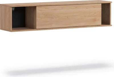 Produktbild von Wandschrank Dallas 135cm, Horizontaler Hängeschrank, Schrank (Farbe: Hikora)