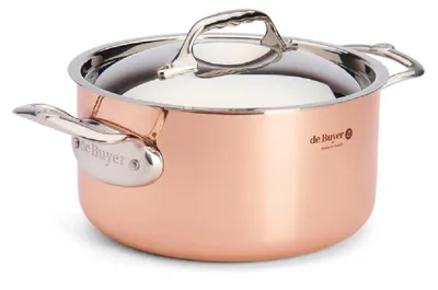 Produktbild von de Buyer Prima Matera, 5,3 l, Kupfer, Kupfer, Edelstahl, Edelstahl, Edelstahl, Edelstahl