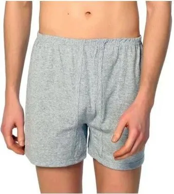 Produktbild von 3 Pack Herren Boxershorts Grau XL breite Lange Slips Unterhosen Übergröße K1